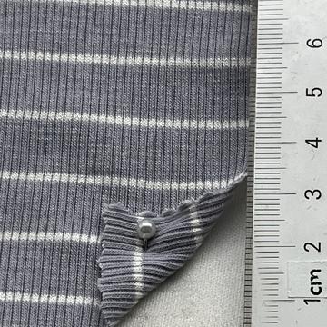 Camel 2-Tone Yarn Dyed Stripes Cotton Lycra Knit 