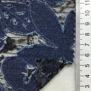 Black Floral Stretch Lace - Lace - Other Fabrics - Fashion Fabrics