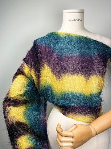 QL-038815 | Low gauge knit | Piece dye, Fancy yarn